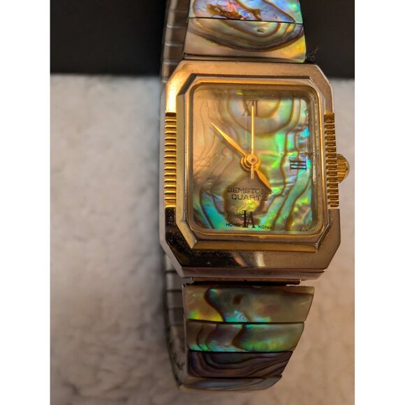 Jay King DRT MOP & Abalone Heart Reversible Necklace 925 Closure Matching Watch - Picture 11 of 16